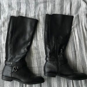 Mossimo knee high moto boots